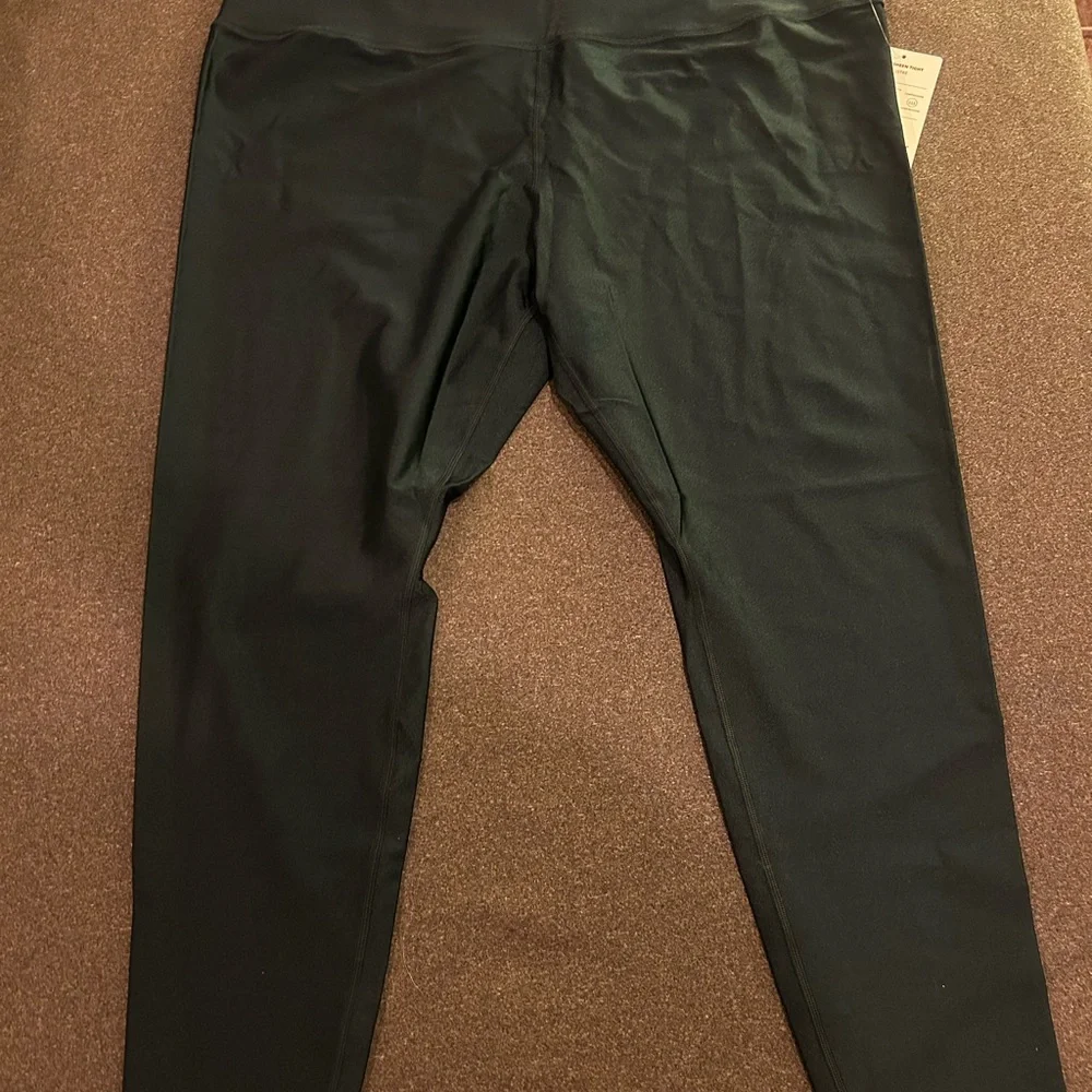 Athleta Black Sheen Leggings - Picture 4 of 5